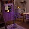4ft. Pre-Lit Halloween Black Twig Artificial Tree with 180 Orange & Purple LED Lights